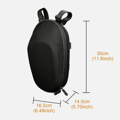 For Xiaomi No. 9 Electric Scooter PU Leather Waterproof EVA Hard Shell Bag Electric Folding Car Front Bag, 30 x 16.5 x 14.5cm