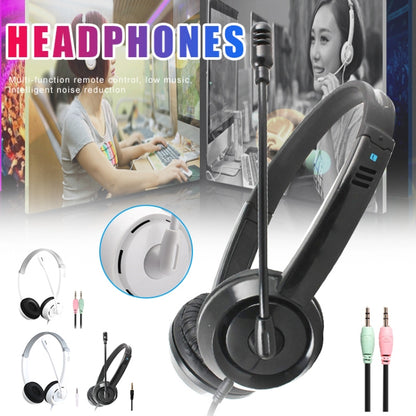 DANYIN DT326 Head-mounted Desktop Computer Children Learning Wire Headset with Microphone, Cable Length:1.8m, DT326 3.5mm Two-hole White, DT326 3.5mm Two-hole Black, DT326 Single Hole Four-level White, DT326 Single Hole Four-level Black...