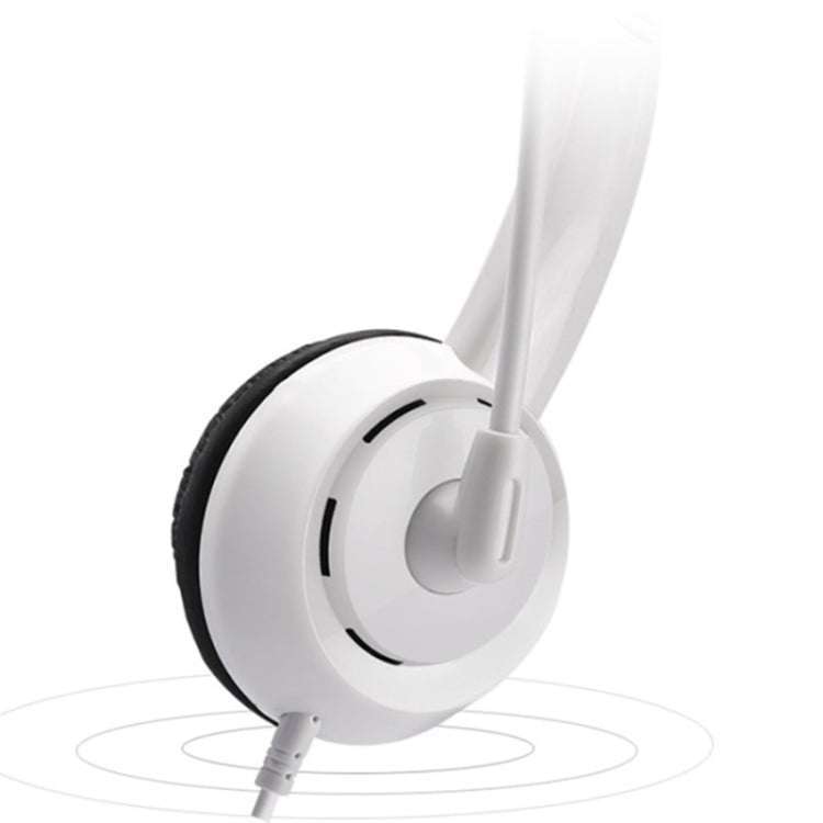 DANYIN DT326 Head-mounted Desktop Computer Children Learning Wire Headset with Microphone, Cable Length:1.8m, DT326 3.5mm Two-hole White, DT326 3.5mm Two-hole Black, DT326 Single Hole Four-level White, DT326 Single Hole Four-level Black...