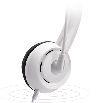 DANYIN DT326 Head-mounted Desktop Computer Children Learning Wire Headset with Microphone, Cable Length:1.8m, DT326 3.5mm Two-hole White, DT326 3.5mm Two-hole Black, DT326 Single Hole Four-level White, DT326 Single Hole Four-level Black...