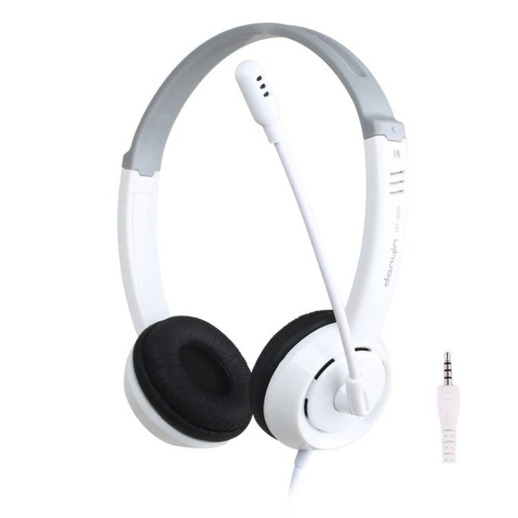 DANYIN DT326 Head-mounted Desktop Computer Children Learning Wire Headset with Microphone, Cable Length:1.8m, DT326 3.5mm Two-hole White, DT326 3.5mm Two-hole Black, DT326 Single Hole Four-level White, DT326 Single Hole Four-level Black...