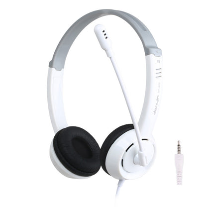 DANYIN DT326 Head-mounted Desktop Computer Children Learning Wire Headset with Microphone, Cable Length:1.8m, DT326 3.5mm Two-hole White, DT326 3.5mm Two-hole Black, DT326 Single Hole Four-level White, DT326 Single Hole Four-level Black...
