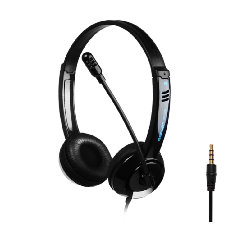 DANYIN DT326 Head-mounted Desktop Computer Children Learning Wire Headset with Microphone, Cable Length:1.8m, DT326 3.5mm Two-hole White, DT326 3.5mm Two-hole Black, DT326 Single Hole Four-level White, DT326 Single Hole Four-level Black...