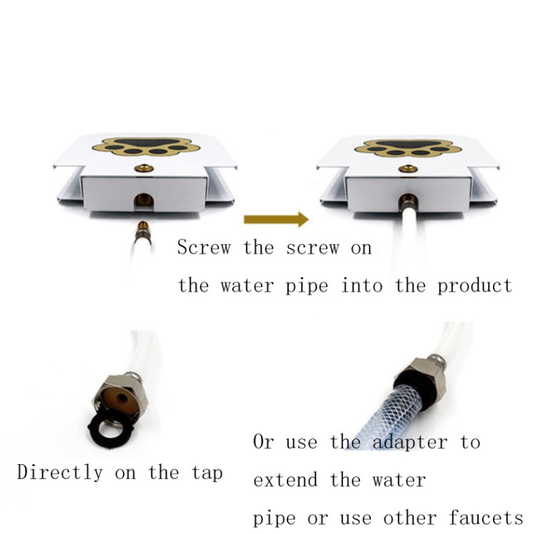 Pet Smart Fountain Automatic Drinking Fountain, Plastic Steel White Paint US Plug, Plastic Steel White Paint UK Plug