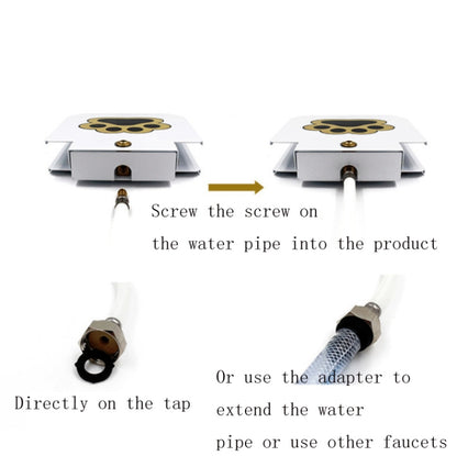 Pet Smart Fountain Automatic Drinking Fountain, Plastic Steel White Paint US Plug, Plastic Steel White Paint UK Plug