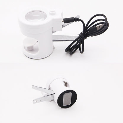 Detachable With LED Light HD 3.5 Times Old Man Nail Clippers Magnifying Glass