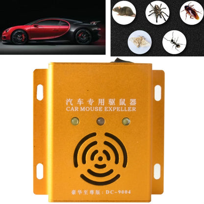 Car Mouse Repeller Ultrasonic Electronic Car Mouse Repeller Sound And Light Combined Mouse And Insect Repeller, Sound And Light Combined Gold