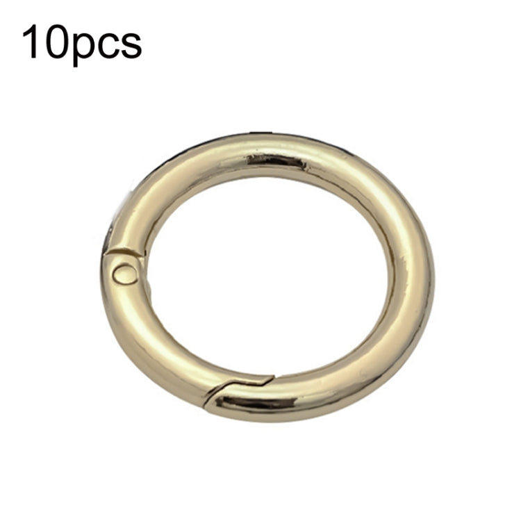 10pcs Zinc Alloy Spring Ring Metal Open Bag Webbing Keychain, 2 inch Black, 2 inch Silver, Half-inch Light Gold, Half-inch Black, Half-inch Silver, 2 inch Light Gold
