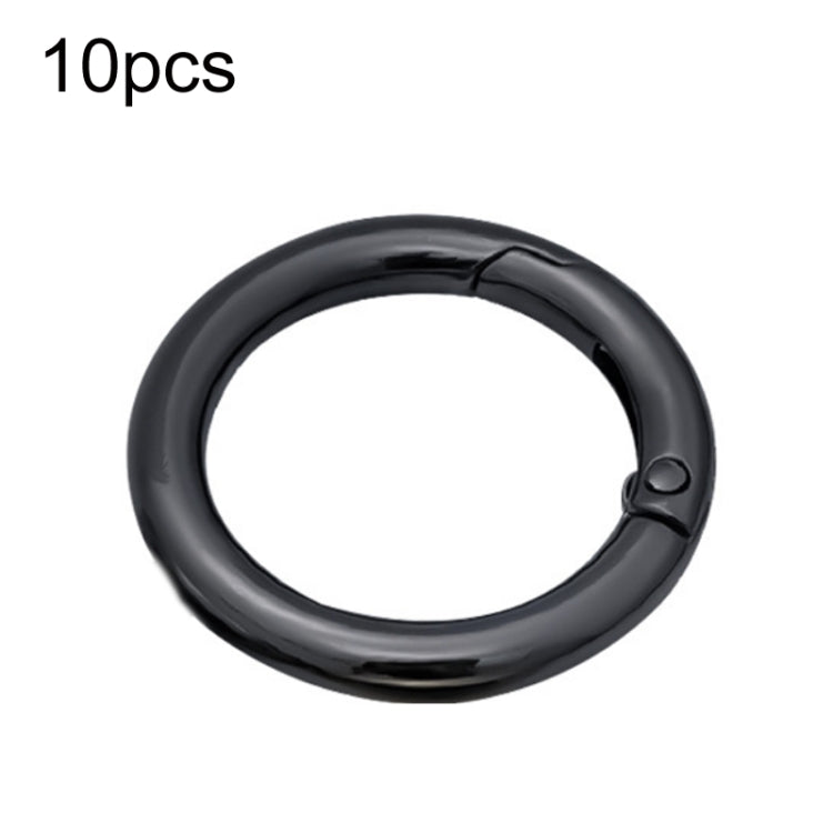 10pcs Zinc Alloy Spring Ring Metal Open Bag Webbing Keychain, 2 inch Black, 2 inch Silver, Half-inch Light Gold, Half-inch Black, Half-inch Silver, 2 inch Light Gold