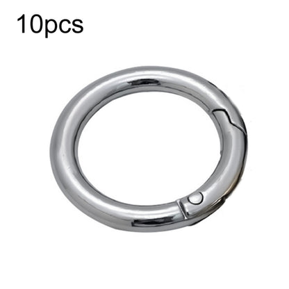 10pcs Zinc Alloy Spring Ring Metal Open Bag Webbing Keychain, 2 inch Black, 2 inch Silver, Half-inch Light Gold, Half-inch Black, Half-inch Silver, 2 inch Light Gold