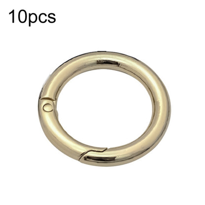 10pcs Zinc Alloy Spring Ring Metal Open Bag Webbing Keychain, 2 inch Black, 2 inch Silver, Half-inch Light Gold, Half-inch Black, Half-inch Silver, 2 inch Light Gold