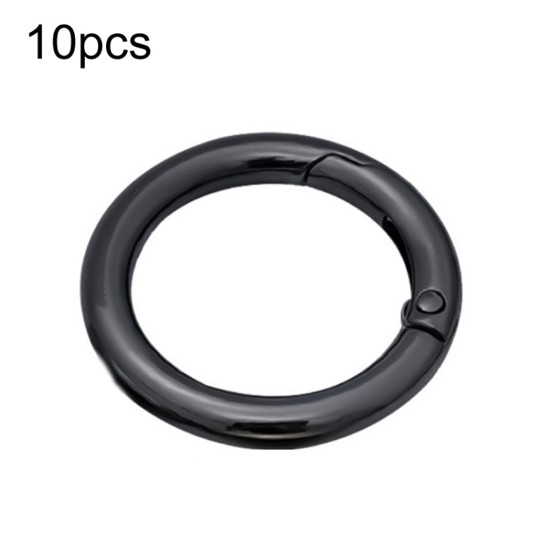 10pcs Zinc Alloy Spring Ring Metal Open Bag Webbing Keychain, 2 inch Black, 2 inch Silver, Half-inch Light Gold, Half-inch Black, Half-inch Silver, 2 inch Light Gold