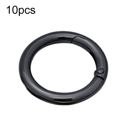 10pcs Zinc Alloy Spring Ring Metal Open Bag Webbing Keychain, 2 inch Black, 2 inch Silver, Half-inch Light Gold, Half-inch Black, Half-inch Silver, 2 inch Light Gold