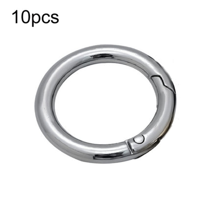 10pcs Zinc Alloy Spring Ring Metal Open Bag Webbing Keychain, 2 inch Black, 2 inch Silver, Half-inch Light Gold, Half-inch Black, Half-inch Silver, 2 inch Light Gold