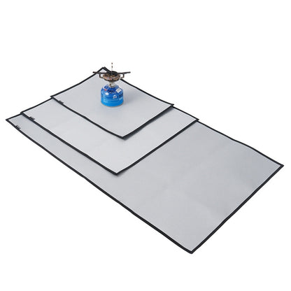 CLS Outdoor Camping Fireproof Cloth Picnic Barbecue Heat Insulation Mat Flame Retardant Fiberglass Fire Blanket, 46x35cm, 60x53cm, 105x60cm