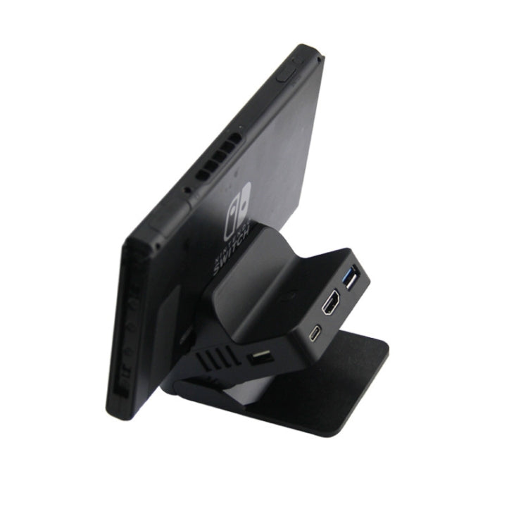 Video Projection Converter Cooling Portable Charging Base For Switch, HDMI, Bluetooth, Keyboard and Mouse, Network Card
