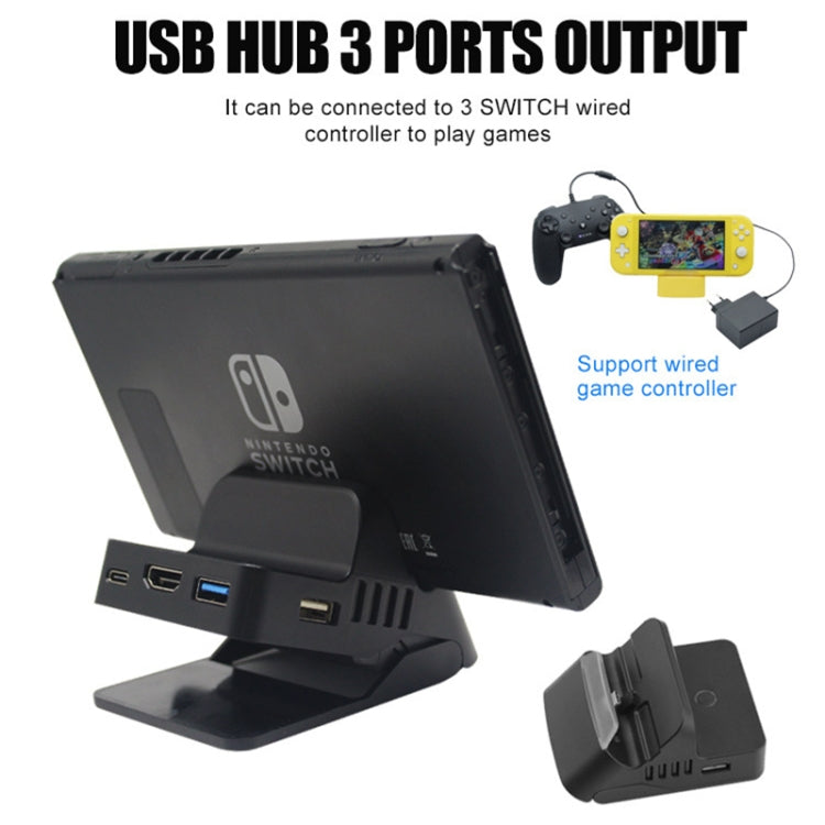 Video Projection Converter Cooling Portable Charging Base For Switch, HDMI, Bluetooth, Keyboard and Mouse, Network Card