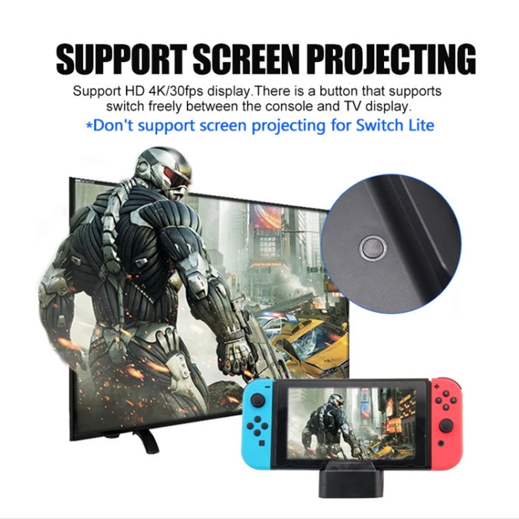 Video Projection Converter Cooling Portable Charging Base For Switch, HDMI, Bluetooth, Keyboard and Mouse, Network Card