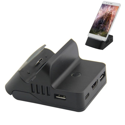 Video Projection Converter Cooling Portable Charging Base For Switch, HDMI, Bluetooth, Keyboard and Mouse, Network Card