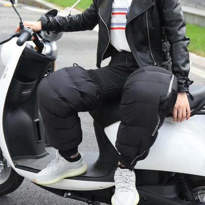 Electric Bicycle Winter Motorcycle Windshield Waterproof Warm Leg Cover Plus Velvet Padded Knee Pads, 60cm Standard, 60cm Increase, 70cm Lengthened and Enlarged