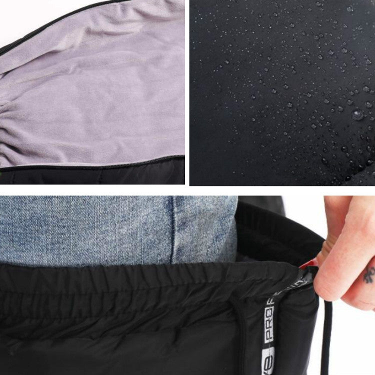 Electric Bicycle Winter Motorcycle Windshield Waterproof Warm Leg Cover Plus Velvet Padded Knee Pads, 60cm Standard, 60cm Increase, 70cm Lengthened and Enlarged