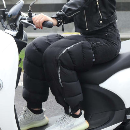 Electric Bicycle Winter Motorcycle Windshield Waterproof Warm Leg Cover Plus Velvet Padded Knee Pads, 60cm Standard, 60cm Increase, 70cm Lengthened and Enlarged