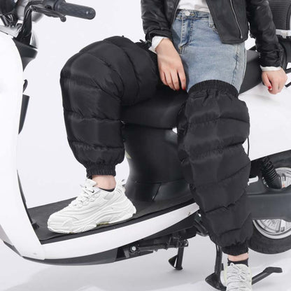 Electric Bicycle Winter Motorcycle Windshield Waterproof Warm Leg Cover Plus Velvet Padded Knee Pads, 60cm Standard, 60cm Increase, 70cm Lengthened and Enlarged