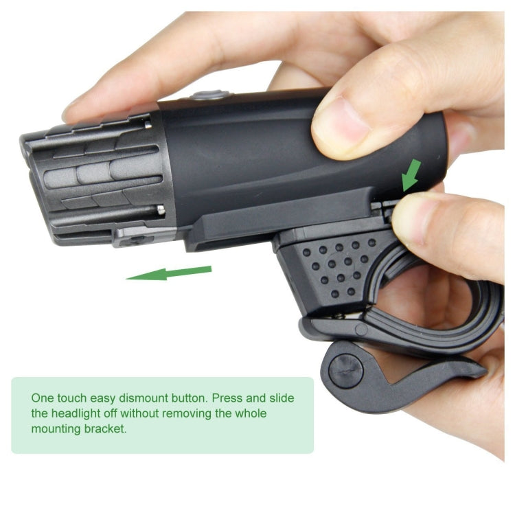 Bike Light USB Rechargeable Mountain Bike Warning Light, Front Light + Tail Light