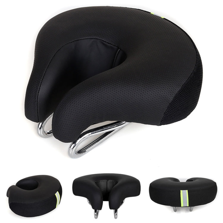 Noseless Bicycle Saddle Mountain Bike Thickened  Soft Cushion, Yellow, Red, Green, Blue, Black