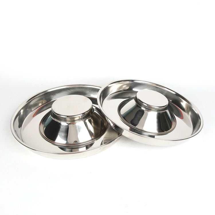 Pet Dog Food Bowl Dog Food Bowl Stainless Steel Slow Food Bowl Pet Supplies, 26cm, 30cm, 34cm