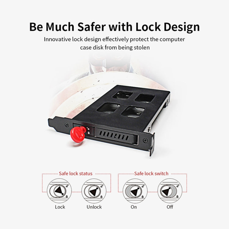 OImaster MR-9100 PCI Single-Disk Hard Disk Box Built-In Hard Disk Rack, MR-9100