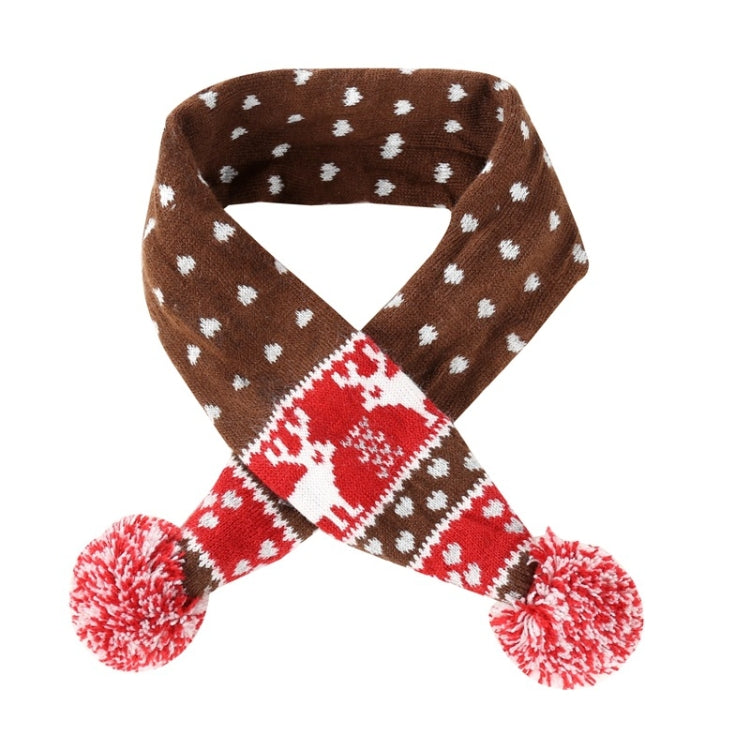 Christmas Pet Scarf Autumn And Winter Warm Elk Christmas Dog Scarf, S, M, L