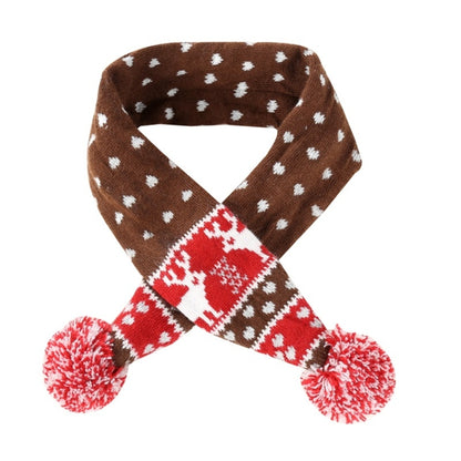 Christmas Pet Scarf Autumn And Winter Warm Elk Christmas Dog Scarf, S, M, L