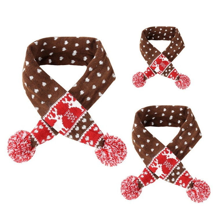 Christmas Pet Scarf Autumn And Winter Warm Elk Christmas Dog Scarf, S, M, L