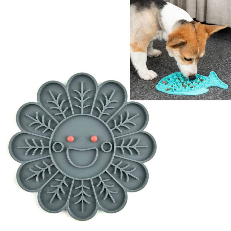 Pet Cats and Dogs Silicone Slow Food Mat Anti-choke Bowl, Fish Type, Claw Type, Flower Type