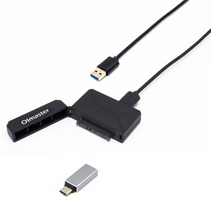 Olmaster External Notebook Hard Drive Adapter Cable Easy Drive Cable USB3.0 to SATA Converter, Hard Disk Dedicated 2.5 Inch, Hard Disk + Type-C Adapter 2.5 Inch, Hard Disk Dedicated 3.5 Inch (US Plug), Hard Disk + Type-C Adapter 3.5 Inch (US Plug)