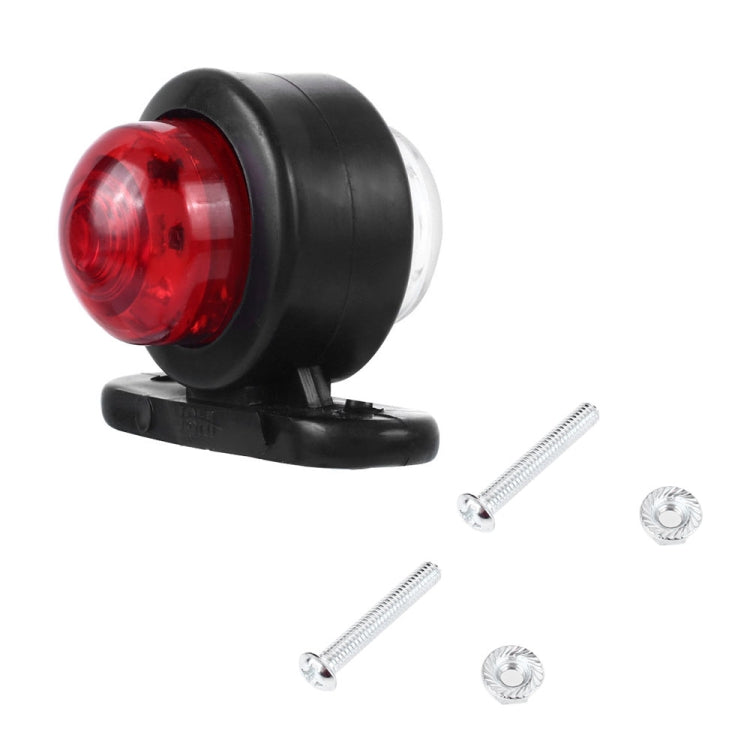 2 Pairs X9 12-24V Mini Double-Sided Red And White Truck Side Lights Modified Special Side Lights, 2 PCS X9