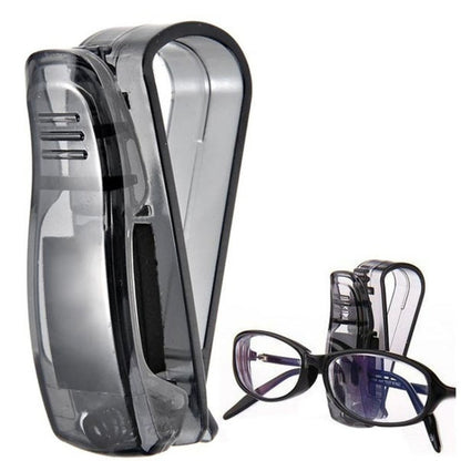 Multi-Function Glasses Case Atuo Car Accessories Sunglasses Holder Auto Fastener Ticket Clip, Sunglasses Holder