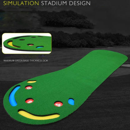 PGM GL002 Indoor Golf Putting Trainer Big Feet Mini Golf Practice Blanket with Putter and Balls, with Putter and Balls Woolen Blanket, with Putter and Balls Lawn