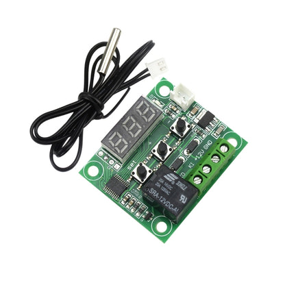 DC 12V W1209 Digital Cool/Heat Temp Thermostat Thermometer Temperature Controller On/Off Switch -50-110C+W1209 Case Acrylic Box