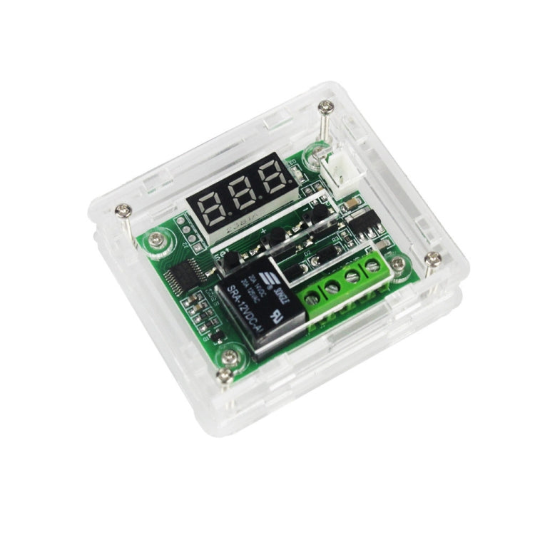 DC 12V W1209 Digital Cool/Heat Temp Thermostat Thermometer Temperature Controller On/Off Switch -50-110C+W1209 Case Acrylic Box