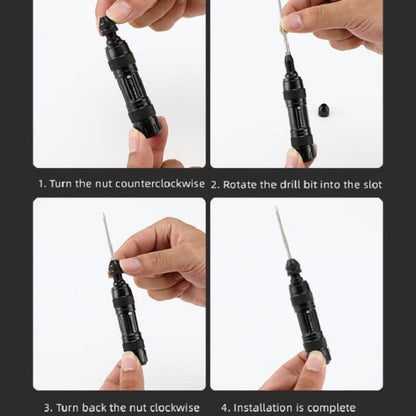 CYCLINGBOX Mountain Bike Vacuum Aluminum Alloy Tire Repair Tool Bicycle Repair Integrated Storage Design Tool, BG-9901(Black), BG-9901(Silver)