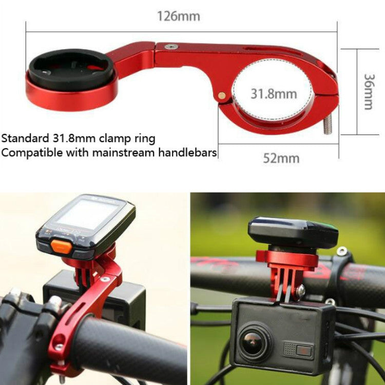 Bicycle Mountain Bike Aluminum Alloy Code Table Stand Universal Code Table Extension Flashlight Bracket, Red, Black, Gray