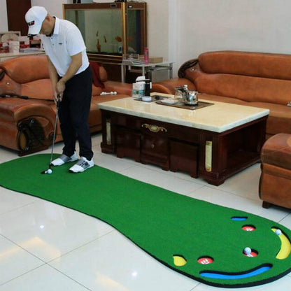 PGM GL002 Indoor Golf Putting Trainer Big Feet Mini Golf Practice Blanket, Woolen Blanket, Lawn