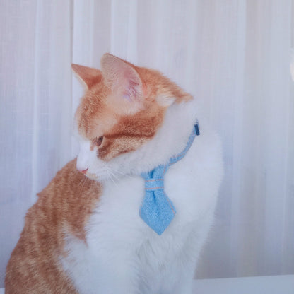 Pet Cowboy Bow Tie Collar Cats Dogs Adjustable Tie Collars Pet Accessories Supplies, S 16-32cm Small Bowknot, S 16-32cm Big Bowknot, S 16-32cm Tie