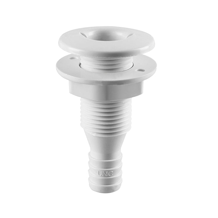 5/8 inch Plastic Thru-Hull Bilge Fitting For Bilge Pump Drain or Vent Hose Fitting for Boats Marine Yacht Sail Camper Truck, Vent Hose Fitting