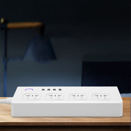 Home Office Wifi Mobile Phone Remote Control Timer Switch Voice Control Power Strip, 1.5m