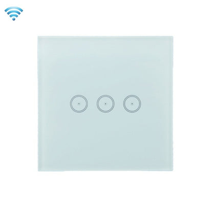 Wifi Wall Touch Panel Switch Voice Control Mobile Phone Remote Control, White 1 Gang (Zero Firewire Wifi ), White 2 Gang (Zero Firewire Wifi ), White 3 Gang (Zero Firewire Wifi ), Black 1 Gang (Zero Firewire Wifi ), Black 2 Gang (Zero Firewire Wifi  )