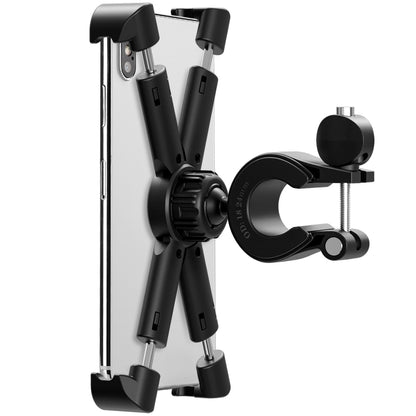 Motorcycle Bicycle Phone Holder Outdoor Riding Equipment Suitable For 4.7-8 Inch Mobile Phone/Tablet, Black, Gray