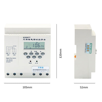 KG317T 380V Microcomputer Time-Controlled Switch Automatic Timer Water Pump Aerator Controller